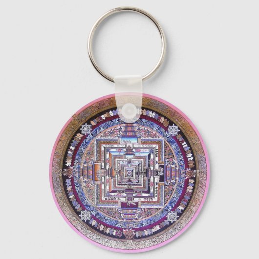 Kalachakra Mandala Tibetan Buddhist キーホルダー (正面)