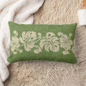 KalakauaのハワイのハイビスカスのボーダーKL301 ランバークッション (ブランケット)