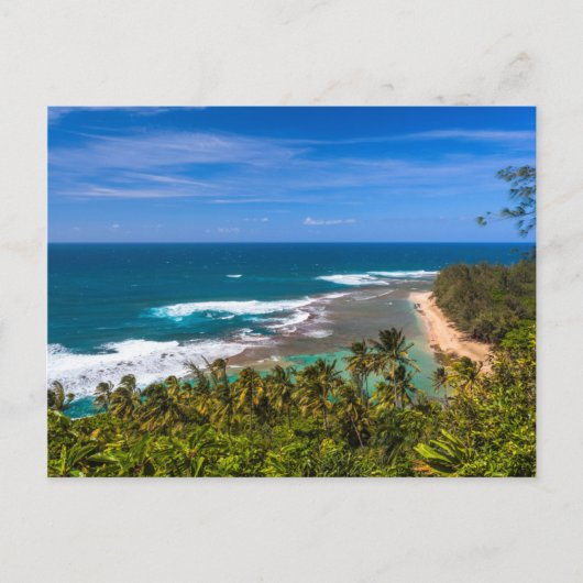 Kalalau+Trailから見たTunnels+Beach ポストカード (正面)