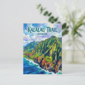 Kalalau Trail USA ポストカード (スタンド正面)