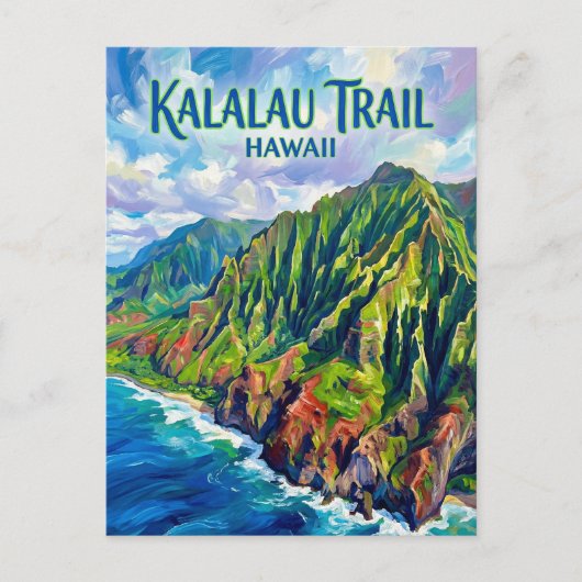 Kalalau Trail USA ポストカード (正面)