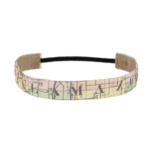 Kalamazoo郡、ミシガン州の地図 アスレチックヘッドバンド