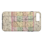 Kalamazoo郡、ミシガン州の地図 Case-Mate iPhoneケース (裏面(横))