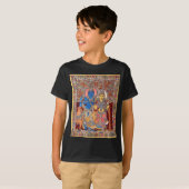 KALAMKARI RADHA KRISHNAの絵画 Tシャツ (正面フル)