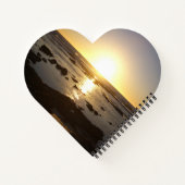 Kalbarri再利用可能なハート ノートブック (裏面)