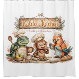 Kalderi Kindness Kitchen シャワーカーテン