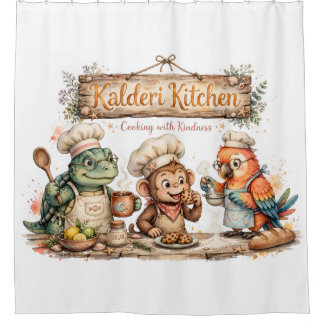 Kalderi Kindness Kitchen シャワーカーテン