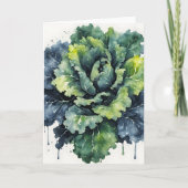 Kale - Watercolor flowers カード (正面)