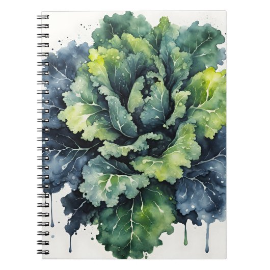Kale - Watercolor flowers ノートブック (正面)