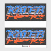 Kaleb Vorname Name Graffiti Aufkleber Sticker シール (シート)