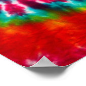 Kaleido-dye, abstract, psychedelic, tie dye ポスター (角)