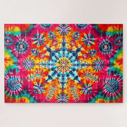 "Kaleido-Dye", fractal, abstract, psychedelic ジグソーパズル (横)