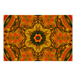Kaleido Starburst – Glossy Art Poster ポスター