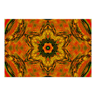 Kaleido Starburst – Glossy Art Poster ポスター