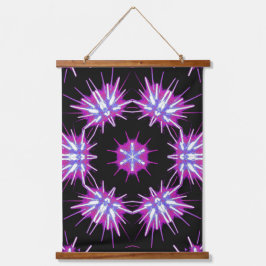 Kaleido Starburst – Purple Pattern Tapestry 吊り下げ型タペストリー
