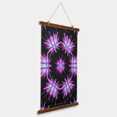 Kaleido Starburst – Purple Pattern Tapestry 吊り下げ型タペストリー (傾斜あり)