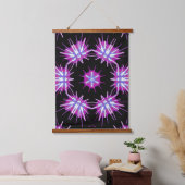 Kaleido Starburst – Purple Pattern Tapestry 吊り下げ型タペストリー (寝室)