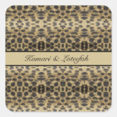 KaleidoCheetah,カスタム スクエアシール (正面)