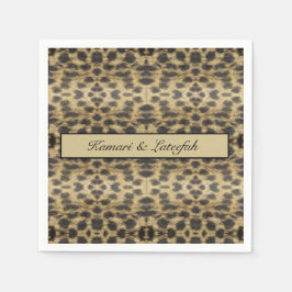 KaleidoCheetah,カスタム スタンダードカクテルナプキン