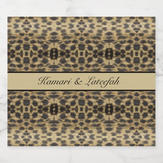 KaleidoCheetah,カスタム ビールラベル (シングルラベル)