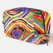 "KaleidoRush" Abstract Color Burst Travel Pouch ドップキット (右コーナー)