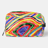 "KaleidoRush" Abstract Color Burst Travel Pouch ドップキット (裏面)