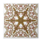  Kaleidoscope bois - Wood kaléidoscope タイル (正面)