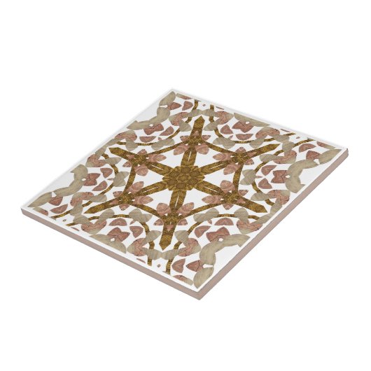  Kaleidoscope bois - Wood kaléidoscope タイル (側面)