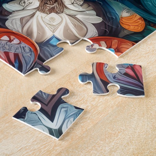 Kaleidoscope Cows ジグソーパズル (側面)