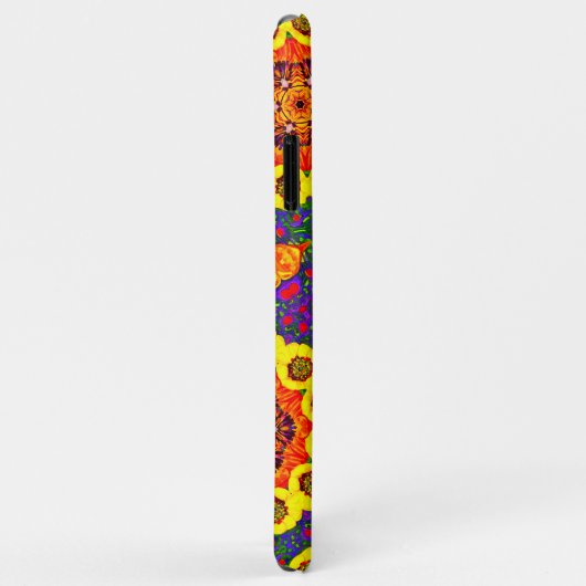 Kaléïdoscope de fleurs dorées Case-Mate iPhoneケース (裏面/右)