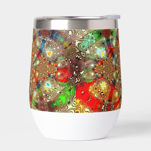 "Kaleidoscope Fury" (11oz.) Stemless Tumbler (左面)
