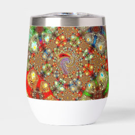 "Kaleidoscope Fury" (11oz.) Stemless Tumbler