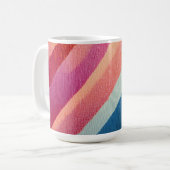 Kaleidoscope Morning – Geometric Abstract Mug コーヒーマグカップ (正面左)