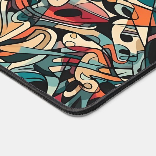 Kaleidoscope of Whimsical Curves デスクマット (コーナー)