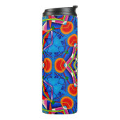  Kaléidoscope peinture à l’huile multicolore タンブラー (回転左)