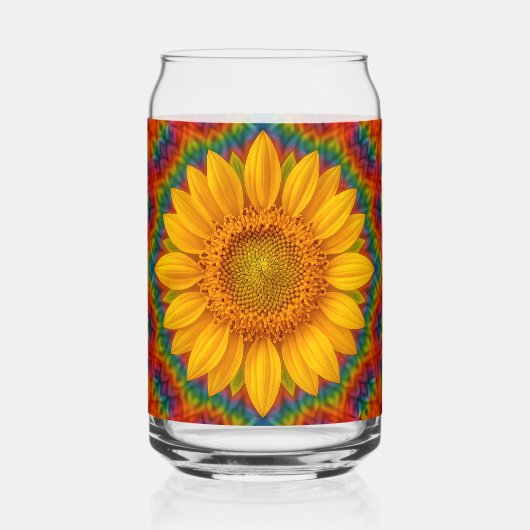 Kaleidoscope Sunflower  ガラス缶 (正面)