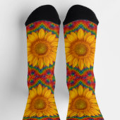 Kaleidoscope Sunflower Socks ソックス (上部)