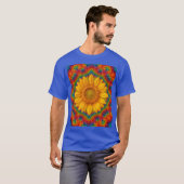 Kaleidoscope Sunflower  Tシャツ (正面フル)