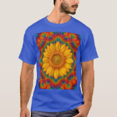 Kaleidoscope Sunflower  Tシャツ (正面)