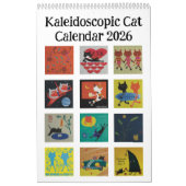 Kaleidoscopic Cat Calendar カレンダー (カバー)