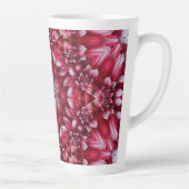 Kaleidoscopic Crimson Dahlia カフェラテマグ (右)