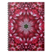 Kaleidoscopic Crimson Dahlia  ノートブック (正面)