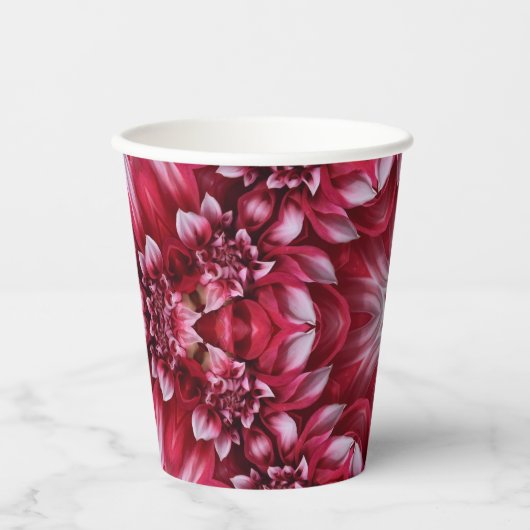 Kaleidoscopic Crimson Dahlia 紙コップ (正面)