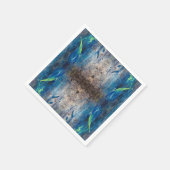 Kaleidoskopisch abstrakt bunt bohemien mandala スタンダードカクテルナプキン (角)