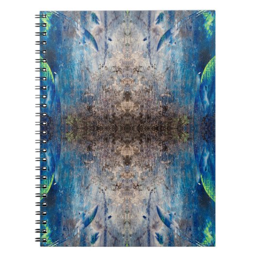 Kaleidoskopisch abstrakt bunt bohemien mandala ノートブック (正面)