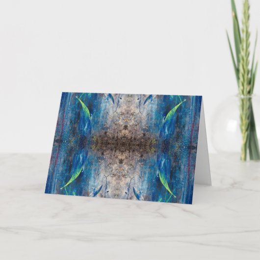 Kaleidoskopisch abstrakt bunt verspielt mandala カード (正面)