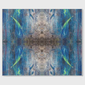 Kaleidoskopisch abstrakt bunt verspielt mandala ラッピングペーパー (フラット)