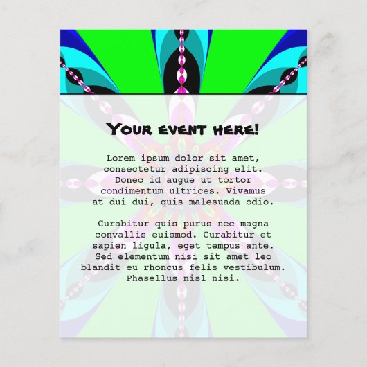 Kaleidozone – フラクタル チラシ (正面)