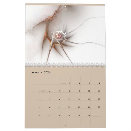 Kalender カレンダー (1月 2026)