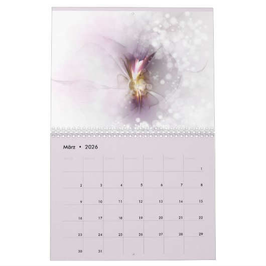 Kalender カレンダー (3月 2026)